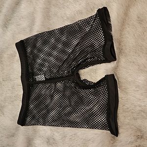 Club Exx Fishnet Biker Shorts Size M